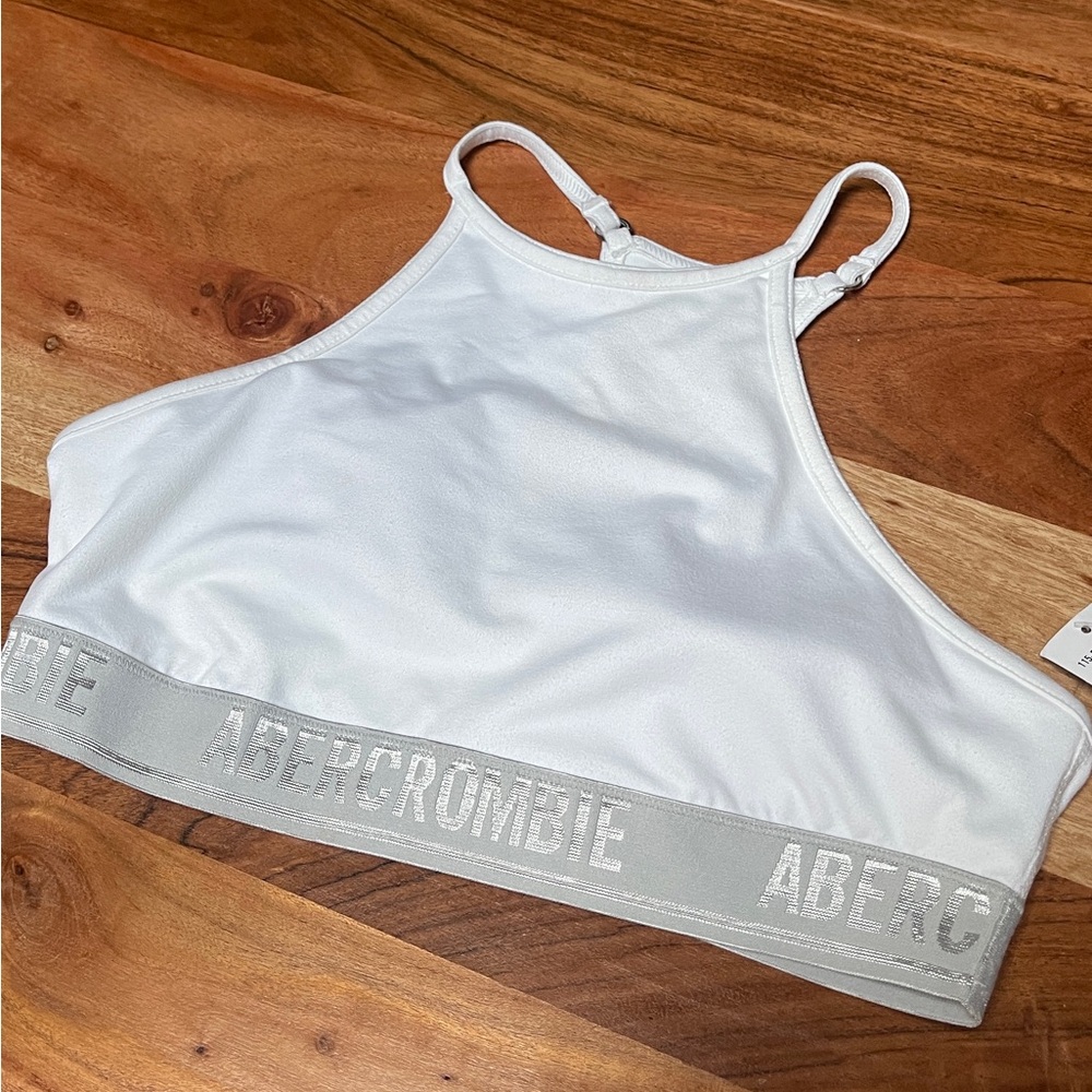 Abercrombie & Fitch sports tank. Size M in white. NWT!
